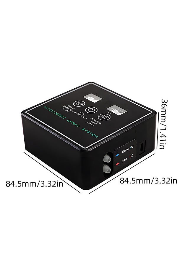 Reptile Fogger Smart Spray System Touchscreen Controller Reptile Mister Automatic with Timer Low Noise 360 Degrees Adjustable Misting Nozzles for Terrariums Amphibian Lizard Snake Frog Plants