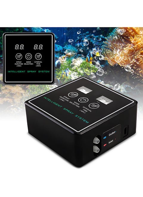 Reptile Fogger Smart Spray System Touchscreen Controller Reptile Mister Automatic with Timer Low Noise 360 Degrees Adjustable Misting Nozzles for Terrariums Amphibian Lizard Snake Frog Plants