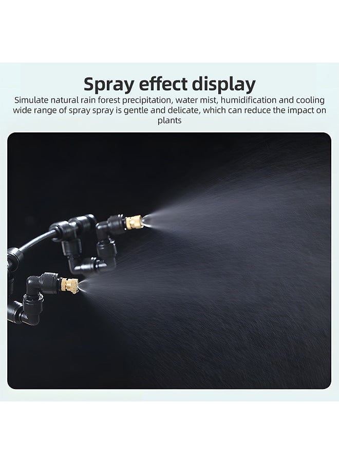 Reptile Fogger Smart Spray System Touchscreen Controller Reptile Mister Automatic with Timer Low Noise 360 Degrees Adjustable Misting Nozzles for Terrariums Amphibian Lizard Snake Frog Plants