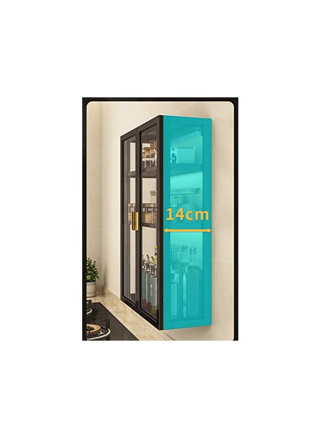 U-HOOME Wall Mounted Bathroom Storage Cabinet Shelf,Large Cosmetic Makeup Organizer Display,Toilet Shower Shampoo Kitchen Storage Organizer for Bedroom,Bathroom (3 Tier-30cm single door) - Image 4