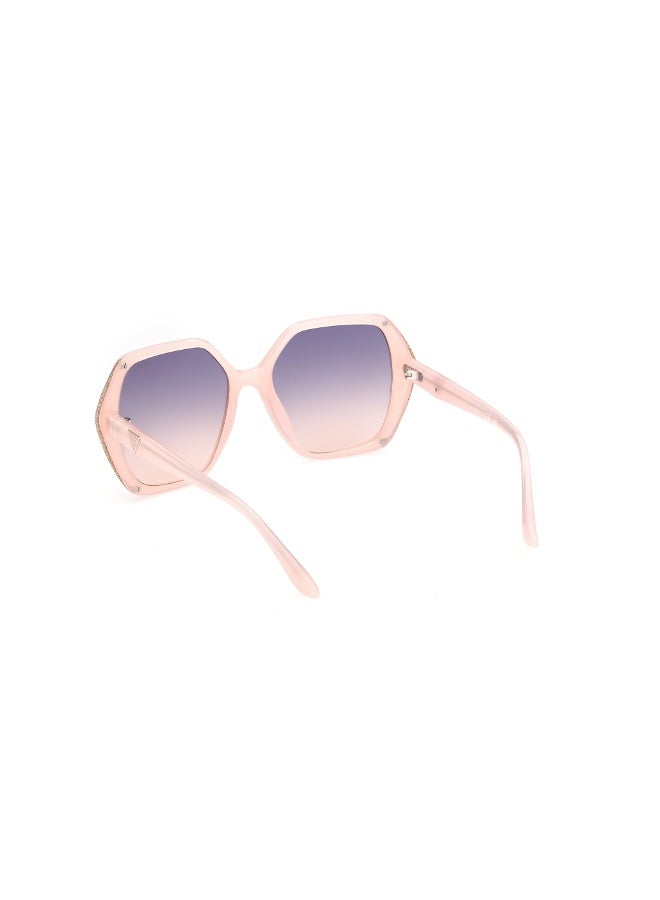 GUESS FULL RIM OVERSIZED FEMALE SUNGLASS GU782772W56 - Image 3