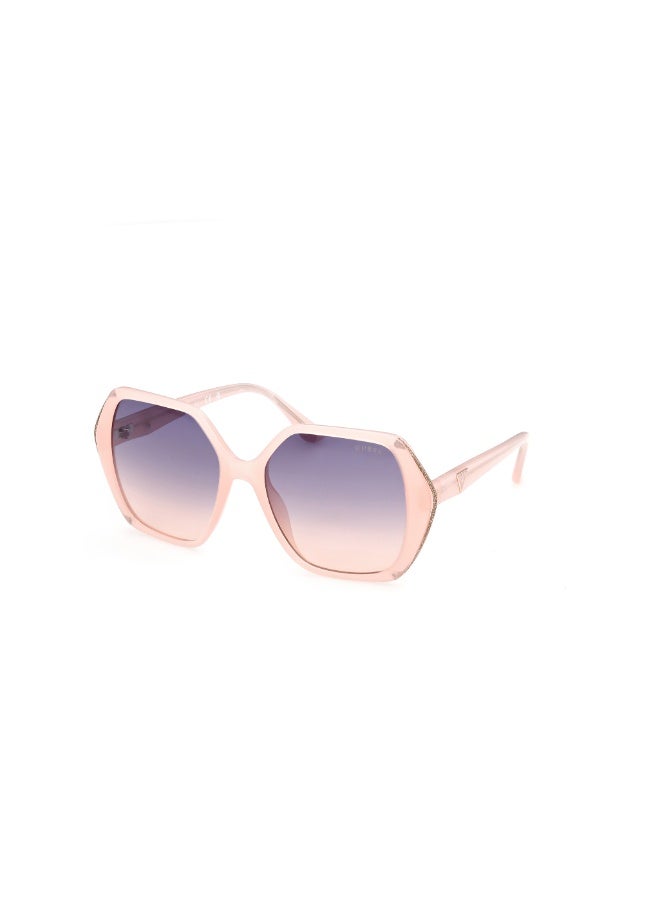 GUESS FULL RIM OVERSIZED FEMALE SUNGLASS GU782772W56 - Image 1