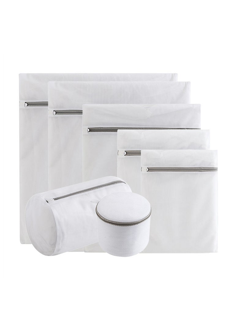 7pcs thickened fine mesh laundry bag for home storage washing machine down jacket clothes to prevent clothes from deforming underwear mesh bag  - Image 1
