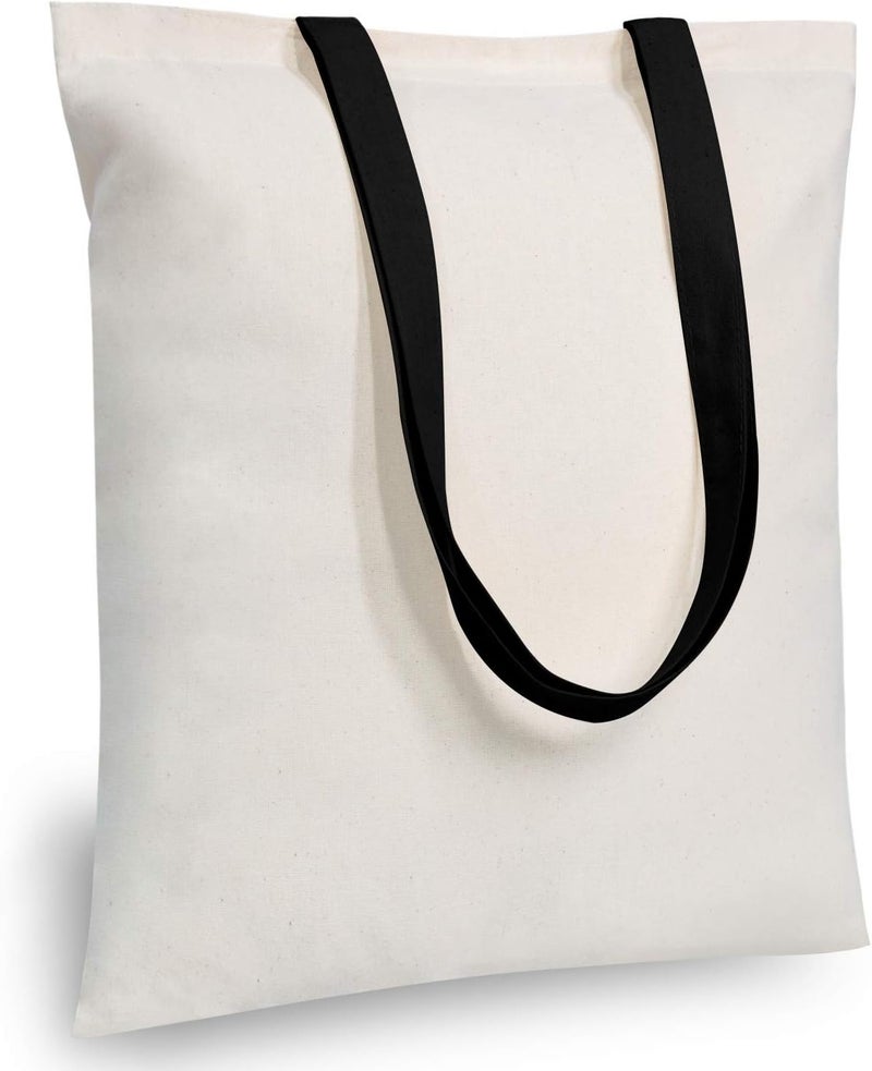 TOPDesign Economical Cotton Tote Bag, 5oz Lightweight Fabric, Reusable Grocery Shopping Cloth Bags, DIY Your Creative Designs - Image 1