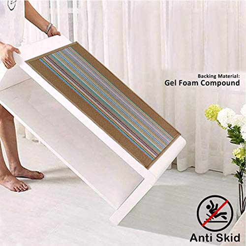 Status Contract Polypropylene Home/Living/Lobby/Bathroom/Office Entrance Door Floor Mat with Anti Slip Backing(15x23inch)-Pack of 1 Brown - Image 5