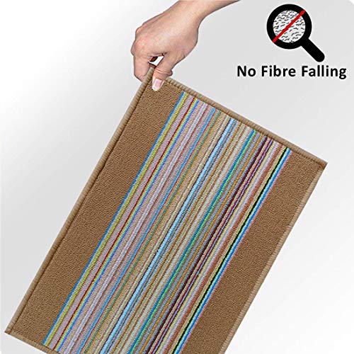 Status Contract Polypropylene Home/Living/Lobby/Bathroom/Office Entrance Door Floor Mat with Anti Slip Backing(15x23inch)-Pack of 1 Brown - Image 4