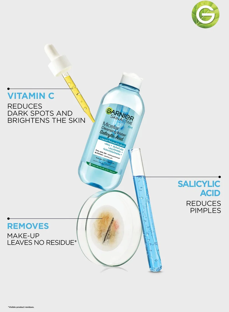 garnier Garnier Skinactive Micellar Cleansing Water With Salicylic Acid, 400Ml