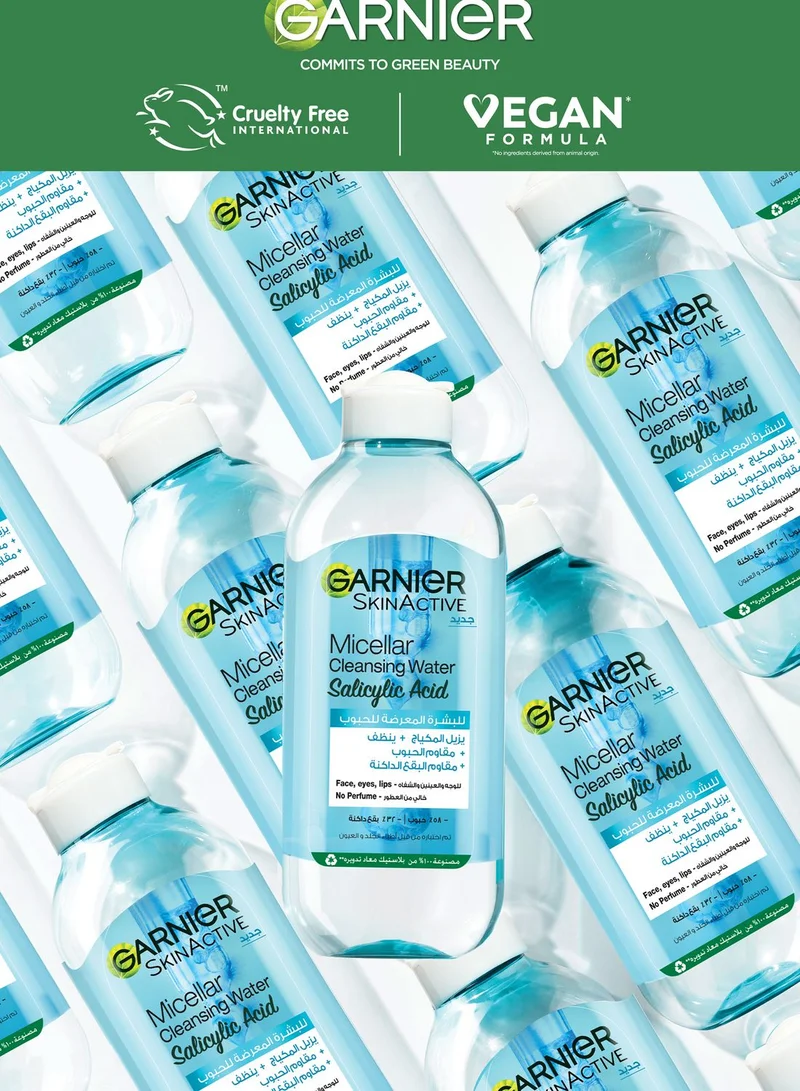 garnier Garnier Skinactive Micellar Cleansing Water With Salicylic Acid, 400Ml