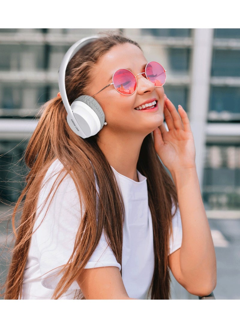 GREEN LION Stamford Wireless Bluetooth Headphone with ANC and 20Hrs Play Time - White - Image 2