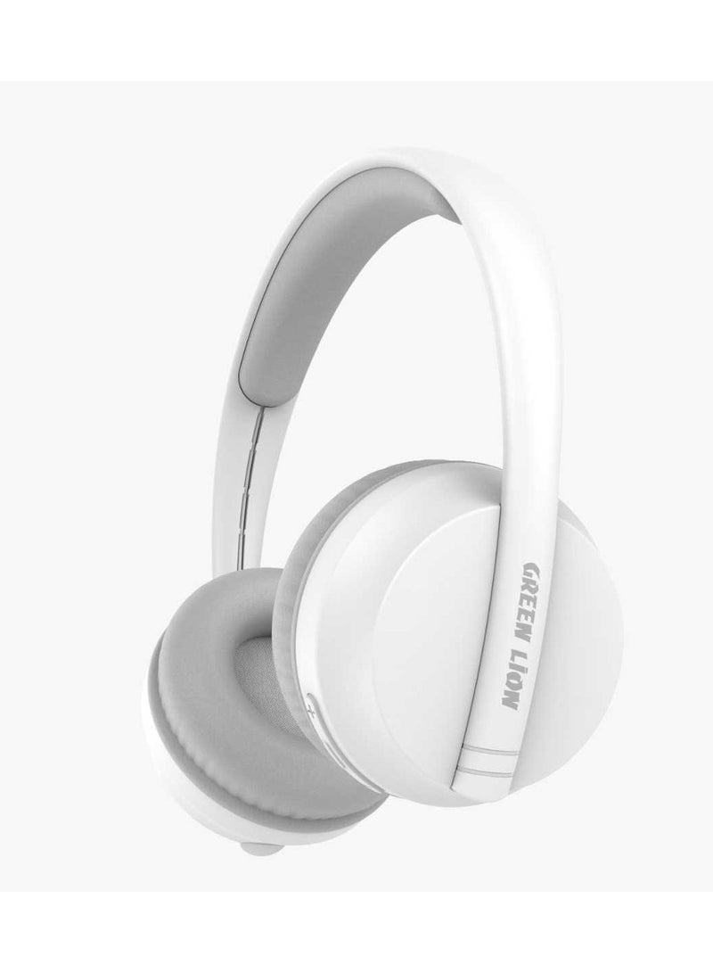 GREEN LION Stamford Wireless Bluetooth Headphone with ANC and 20Hrs Play Time - White - Image 1