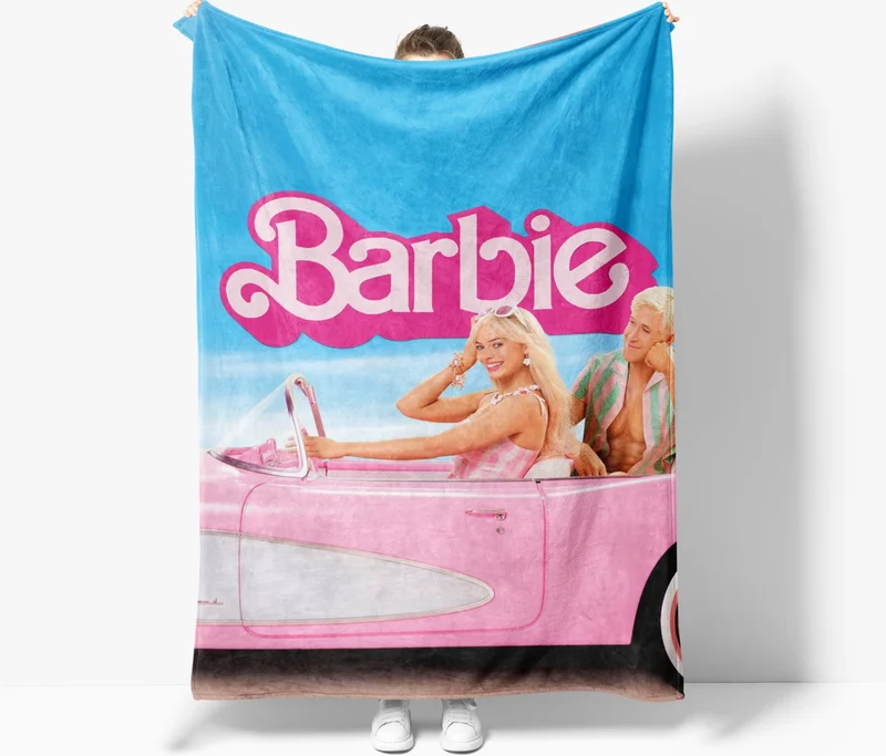 Eray Home Erays Home Erayshome Barbie Patterned Printed Polar TV Blanket