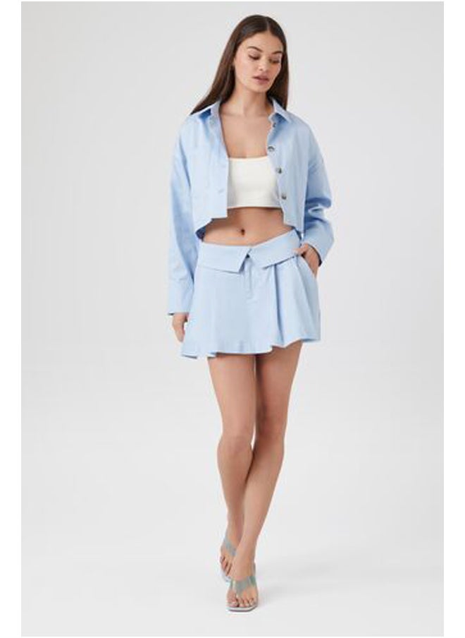 FOREVER 21 Cotton-Blend Cropped Shirt  - Image 3