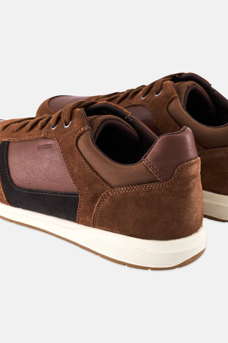 GEOX Men U Spherica EC3 Lace Up Sneakers, Brown  - Image 3