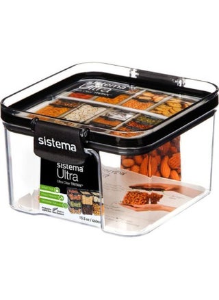 Tritan Ultra Square Jar 460 Ml - Transparent - pzsku/Z15F8AD31DEFEDF83CDD7Z/45/_/1681267273/bb97c99a-70f5-41d1-8cc4-eb850ad4b0a7