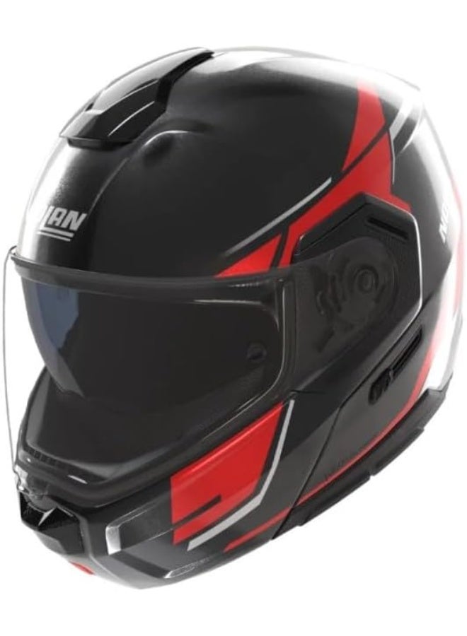 Nolan N90-3 06 SINCRONO BLACK/RED/WHITE METAL Helmet - Image 1