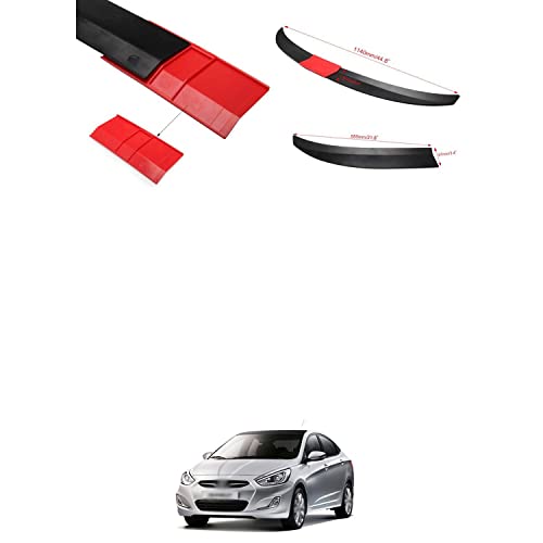 PRIKNIK Spoiler Three Part Adjustable Trimmable Car Spoiler Car Lip Spoiler with Dual Adhesive Tape Compatible with A-ccent - Image 4