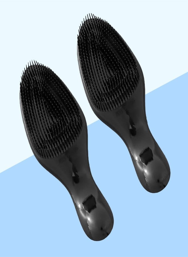 Homestic Hair Brush | Detangler Hair Brush | Flexible Bristles | Hair Brush with Paddle | Quick Drying Hair Brush | Suitable For All Hair Types | 2 Piece | YZ-80211W | Multicolor - Image 2