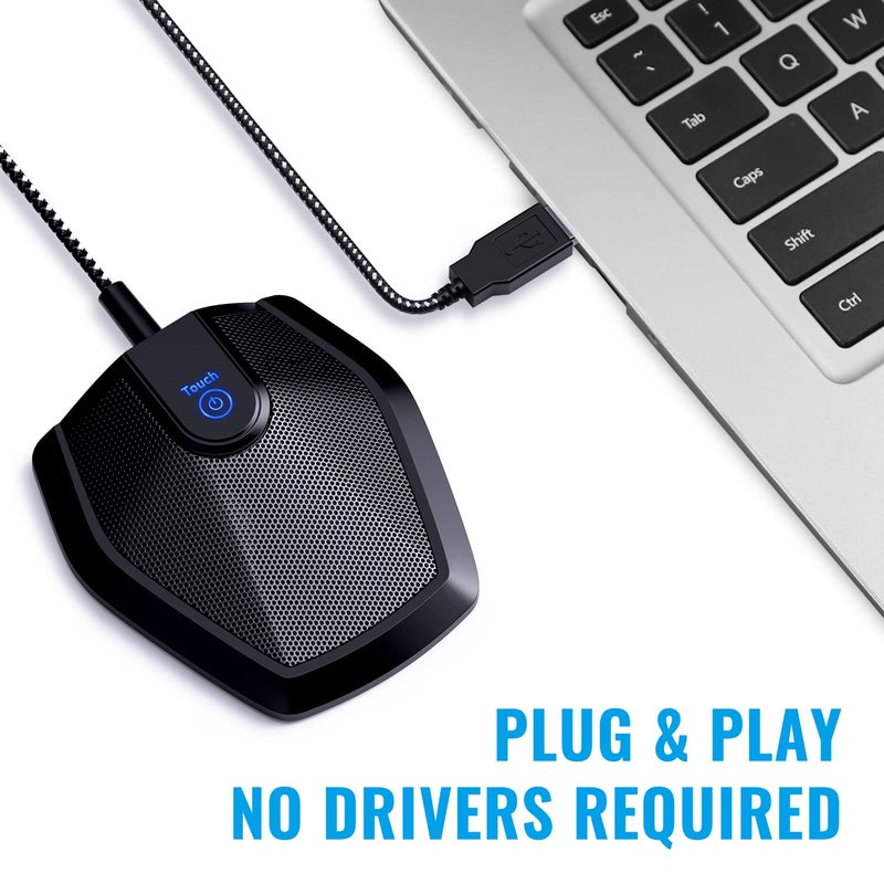 TONOR Conference USB Microphone, Omnidirectional Condenser PC Mic for Video Conference, Recording, Skype, Online Class, Court Reporter, Plug & Play Compatible with Mac OS X Windows PC Compute, G11 - Image 4