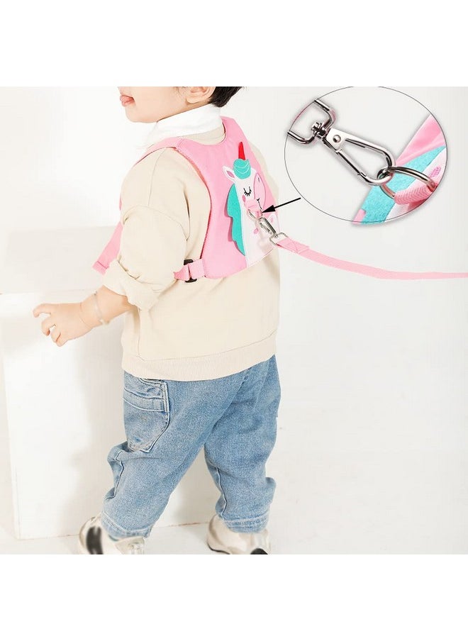 FITARTS Toddler Leashbaby Walking Safty Harness And Child Anti Lost Wrist Link For Girlsboys Travel (Pink)  - Image 5
