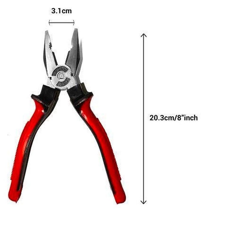 IONIX Tool Kit for Home |1 Year Warranty | Tool Kit, Tool Box, 2 Type Plier and Wire Cutting Pliers for Electrical Work, Combination Plier Nose, Wire Cutter Combo (Multicolor, Pack of 3) - Image 3