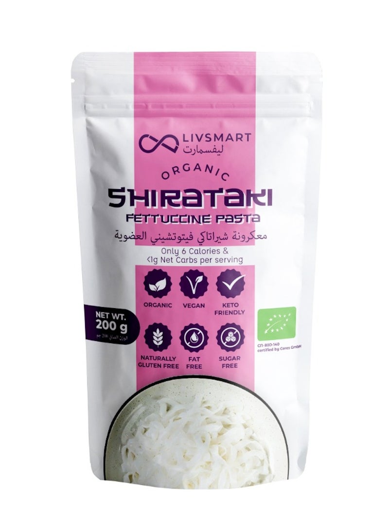 LIVSMART ORGANIC SHIRATAKI FETTUCCINE PASTA 200g - Image 1