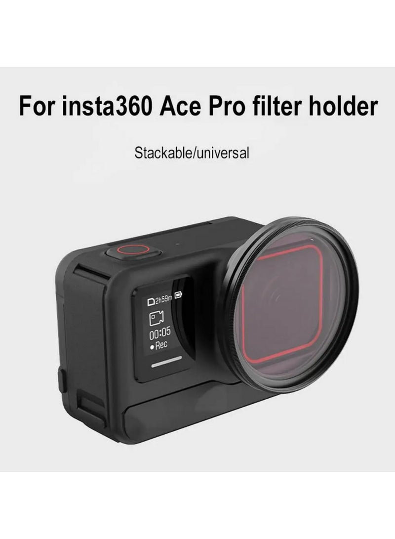 For Insta360 Ace Pro Lens Filter Holder for 49mm Filter Adapter for Insta360 Ace Pro Sports Camera Accessories Filter Mount Bracket (Only Holder)  - Image 4