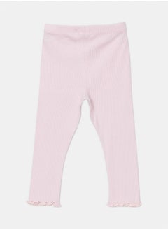 LC WAIKIKI Crew Neck Floral Baby Girl Blouse and Leggings 2-Pack  - Image 4
