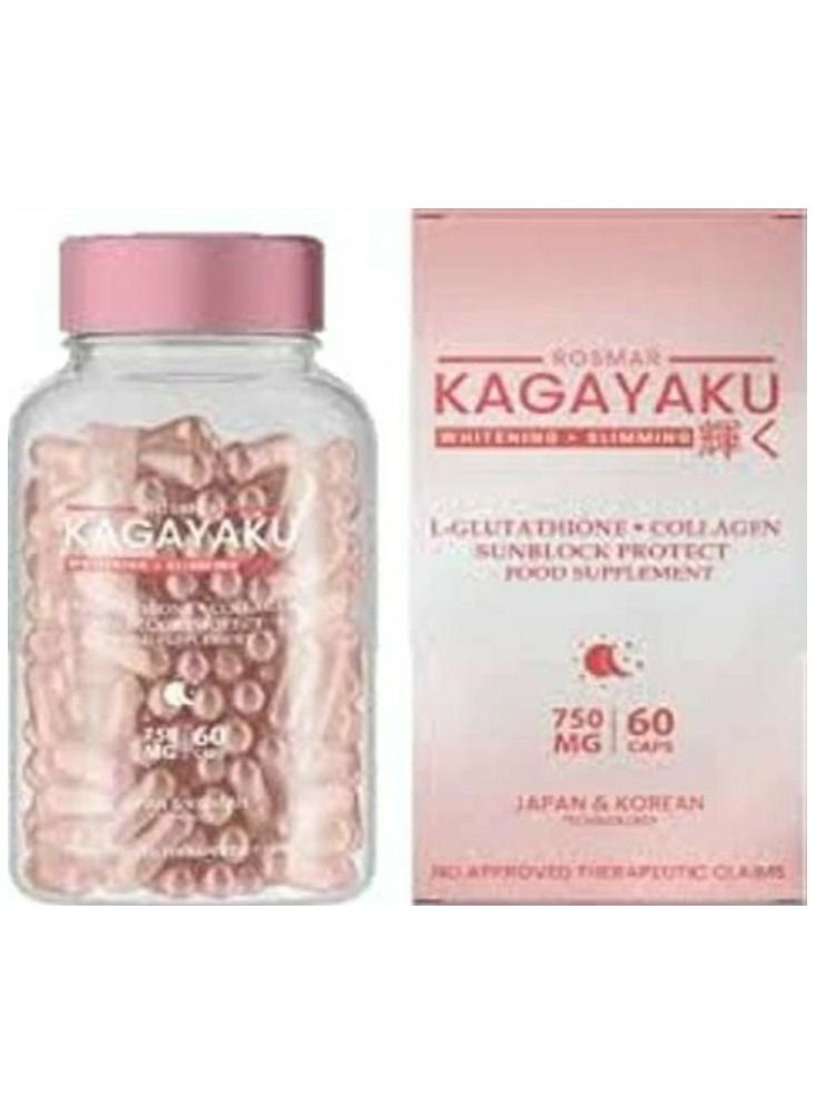 ROSMAR KAGAYAKU Glutathione & Collagen 750mg, 60 Capsules