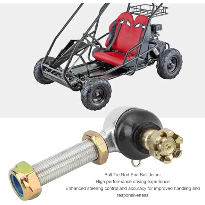 Jiawu Steering Tie Rod End Ball Joint Control Precision Smooth Ride 14Mm Bolt Tie Rod End Ball Joiner With Sealed Bushing Fit For Quad Dirt Bike Atv Go Kart - Image 5