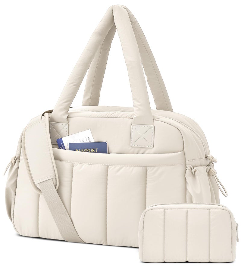 oscaurt Gym Bag for Women Lightweight Duffle Bag for Travel with Toiletry Pouch Water Resistant Carry On Weekender Overnight Duffel - Image 2