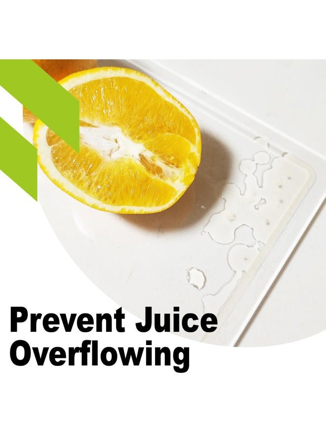 MEWSDEN Acrylic Cutting Board with Juice Groove, Non Slip Clear Cutting Board with Counter Lip, 20"x16" Cutting Boards for Kitchen Countertop, Aesthetic Kitchen Décor - Image 2