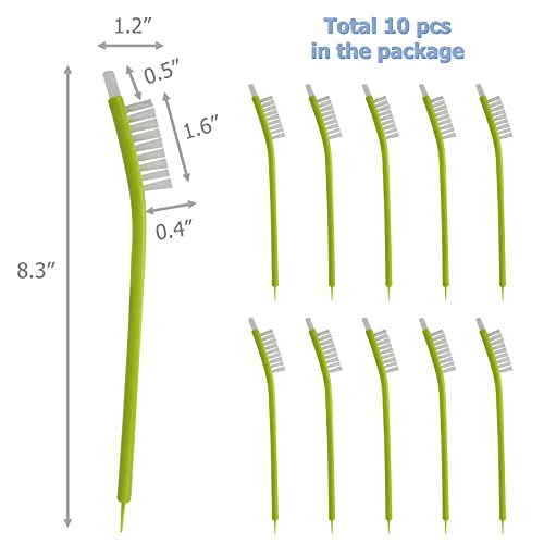 EIKS 10 Pack Juicer Cleaning Brushes Deep Clean Brushes Multi-Purpose for Juicer, Bottle Bottom, Dishes, Sink, Pots, Pans, Shower, Tile - Image 2