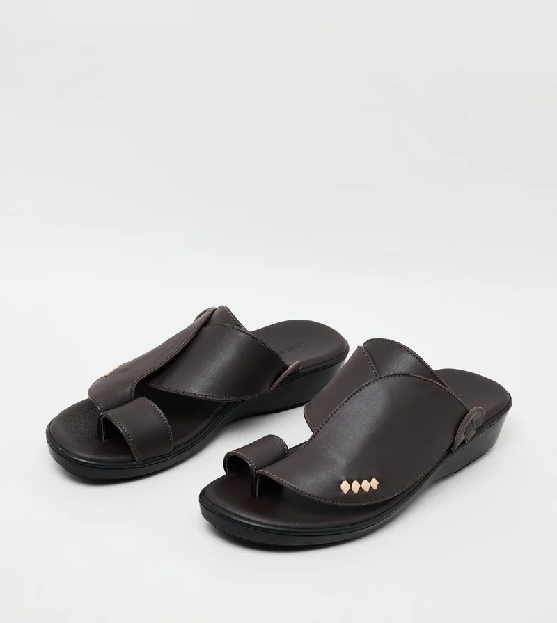 STEVE MADDEN  Omani Sandal Dark Brown Men's Sandals for Men | Best Price UAE