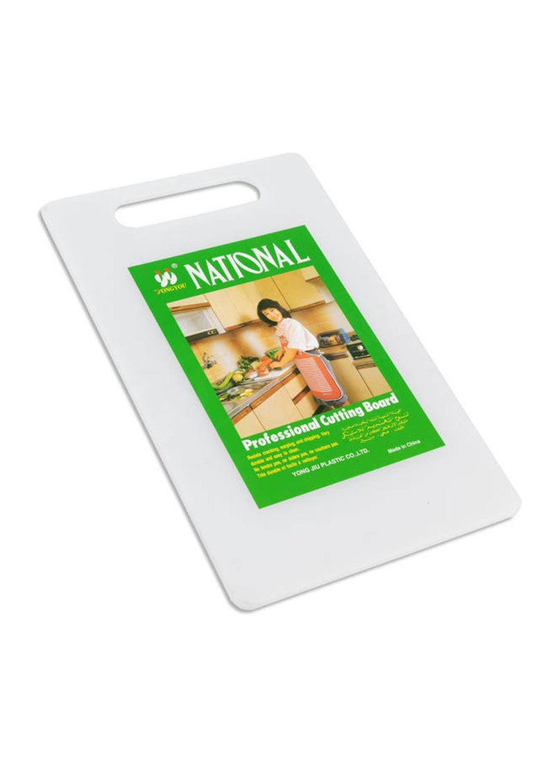 National 440x270x10mm White Plastic Cutting Boards For Daily Kitchen Food Prep And Cooking, Professional Heavy Duty Chopping Block With Built In Handle For Meat And Vegetables - Image 2