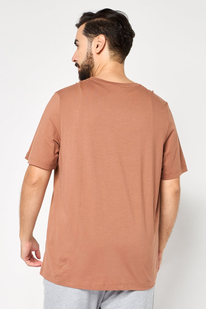 Puma x One8 Men Sportswear Fit Short Sleeve Outdoor T-Shirt, Tan - Image 4