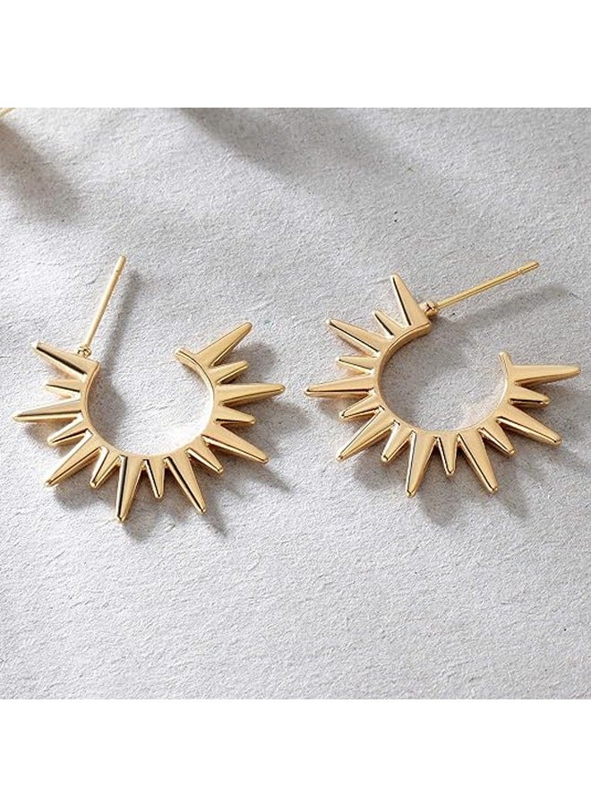 Mevecco Women Huggie Earrings Gold Hoop 14K Gold Filled Small Simple Handmade Hypoallergenic Everyday Jewelry - Image 5