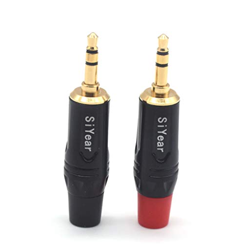 SiYear 3-Pole 3.5mm Stereo Headphone Jack Male Plug Repair Replacement Solder Adapter, 3.5mm (1/8inch) Solder Type DIY Audio Cable Connector(2PACK) - Image 5