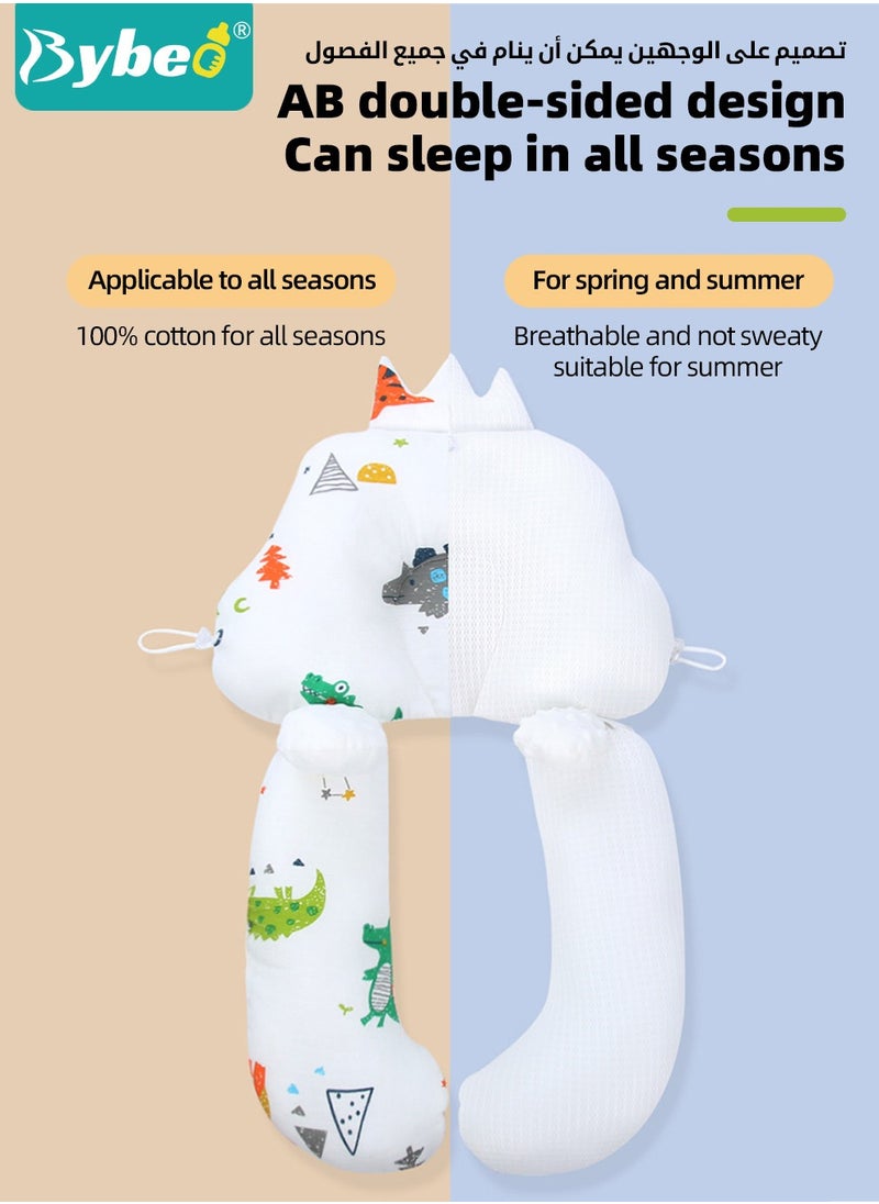 Bybeo Baby Nursing Pillow, Baby's Head Shaping Pillows, Infant Sleeping Pillow, Babies and Toddler Anti-Startle Bedding For Boys and Girls Kids Superhigh Quality  - Image 5