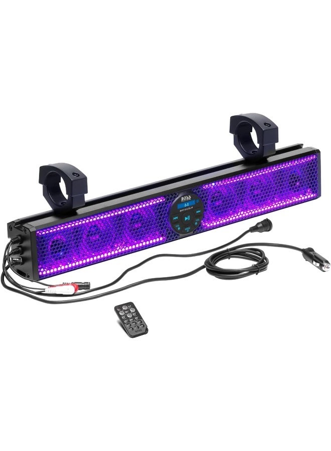 BOSS بار صوتي بلوتوث مقاوم للعوامل الجوية بوس 25 بوصة للدراجات الرباعية وUTV - Image 1