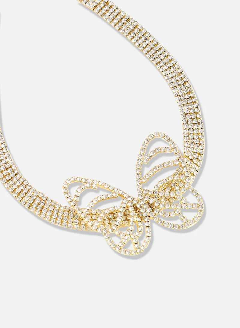 سوهي قلادة مصممة للحفلات مطلية بالذهب