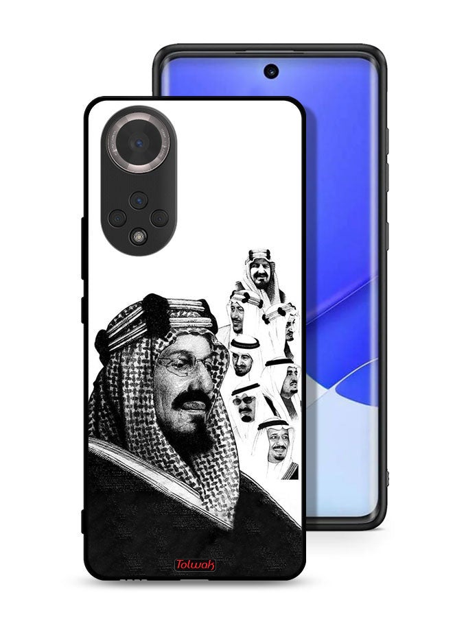Tolwak Honor 50 Protective Case Cover Kings Of Saudi Arabia BW Poster Art - Image 1