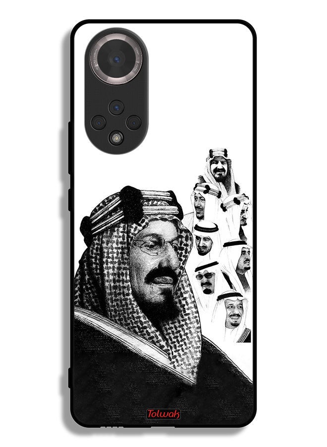 Tolwak Honor 50 Protective Case Cover Kings Of Saudi Arabia BW Poster Art - Image 2