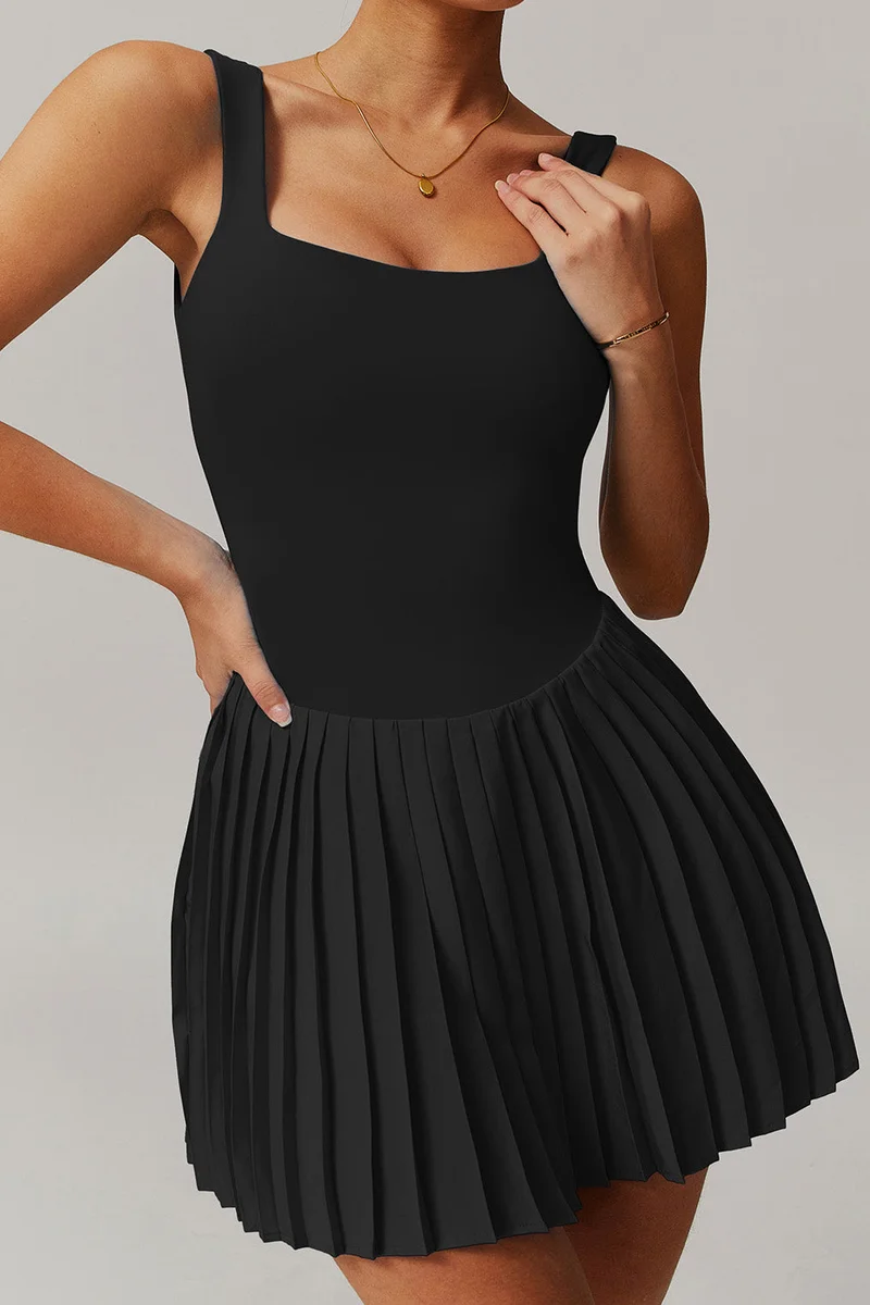 SVL SVL Daria Dress with Inner Shorts Black