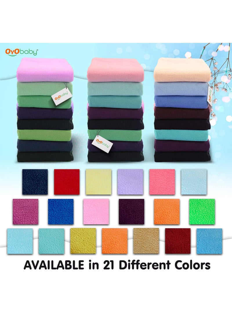 OYO BABY - OYO BABY - Waterproof Baby Bed Protector Dry Sheets for New Born Babies - Reusable Mats - Cot & Bassinet Gift Pack -Small 70x50-(Grey + Royal Blue) - Image 1