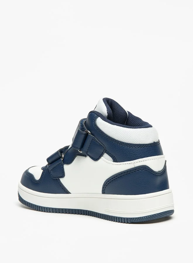 كابا Boy's Colourblock Sneakers with Hook and Loop Closure