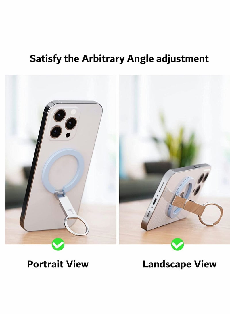 Captaintech Magnetic Phone Grip , Ring Holder, Adjustable Kickstand Designed For iPhone 14 13/ 13 Mini / Pro/ Pro Max, 12 Max - Image 4