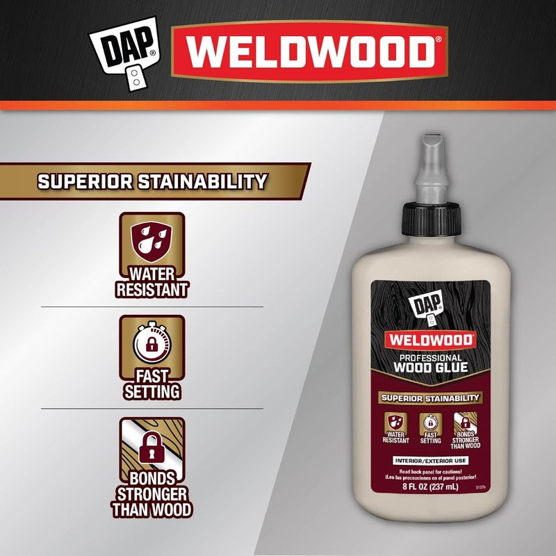 DAP Weldwood Professional Wood Glue 8 Oz 7079800480 - Image 2