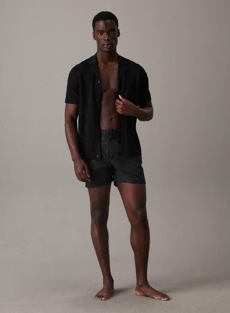 CALVIN KLEIN قميص شاطئ شفاف محبوك - Image 4