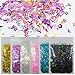 LoveOurHome 6 Colors Star Moon Chunky Glitter Flakes Resin Epoxy Accessories Holographic Black Blue Stars Glitters Confetti Crafts Sequins Decor for Nail ArtSlimeMakeupJewelry Making - Image 2