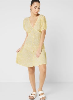 Cotton On Pleated V-Neck Dress  - Image 4